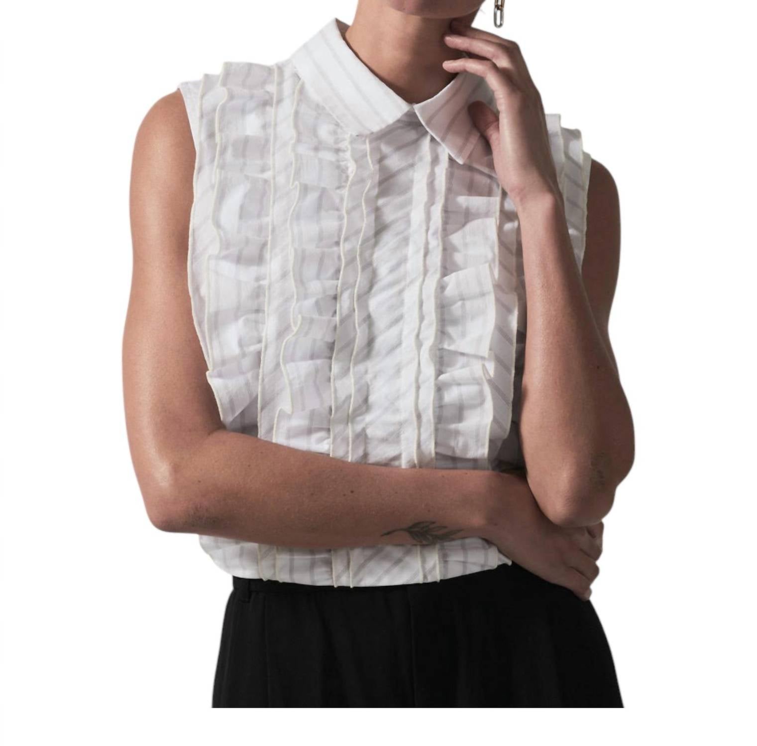 Блузка-рубашка Mirabel в белую полоску SECULAR
Блузка-рубашка Mirabel в белую полоску SECULAR