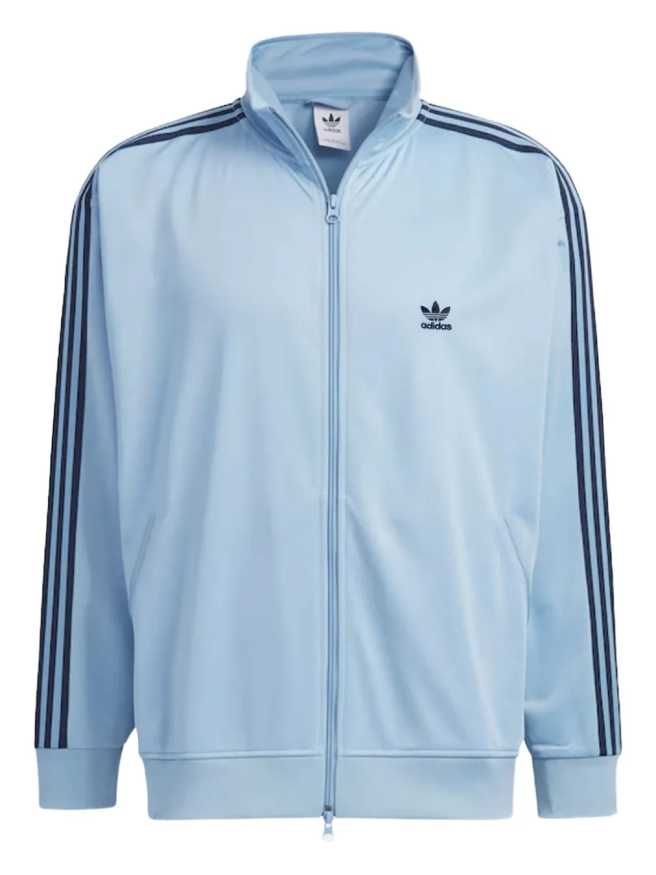 Спортивная куртка на молнии с логотипом Adidas, синий 
Спортивная куртка на молнии с логотипом Adidas, синий