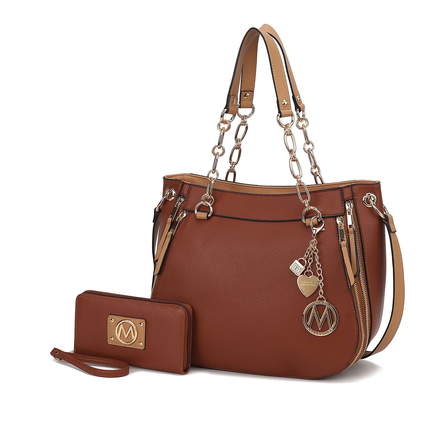 Комплект из женской сумки через плечо и кошелька Lina от Mia K MKF Collection By Mia K., цвет cognac beige
Комплект из женской сумки через плечо и кошелька Lina от Mia K MKF Collection By Mia K., цвет cognac beige