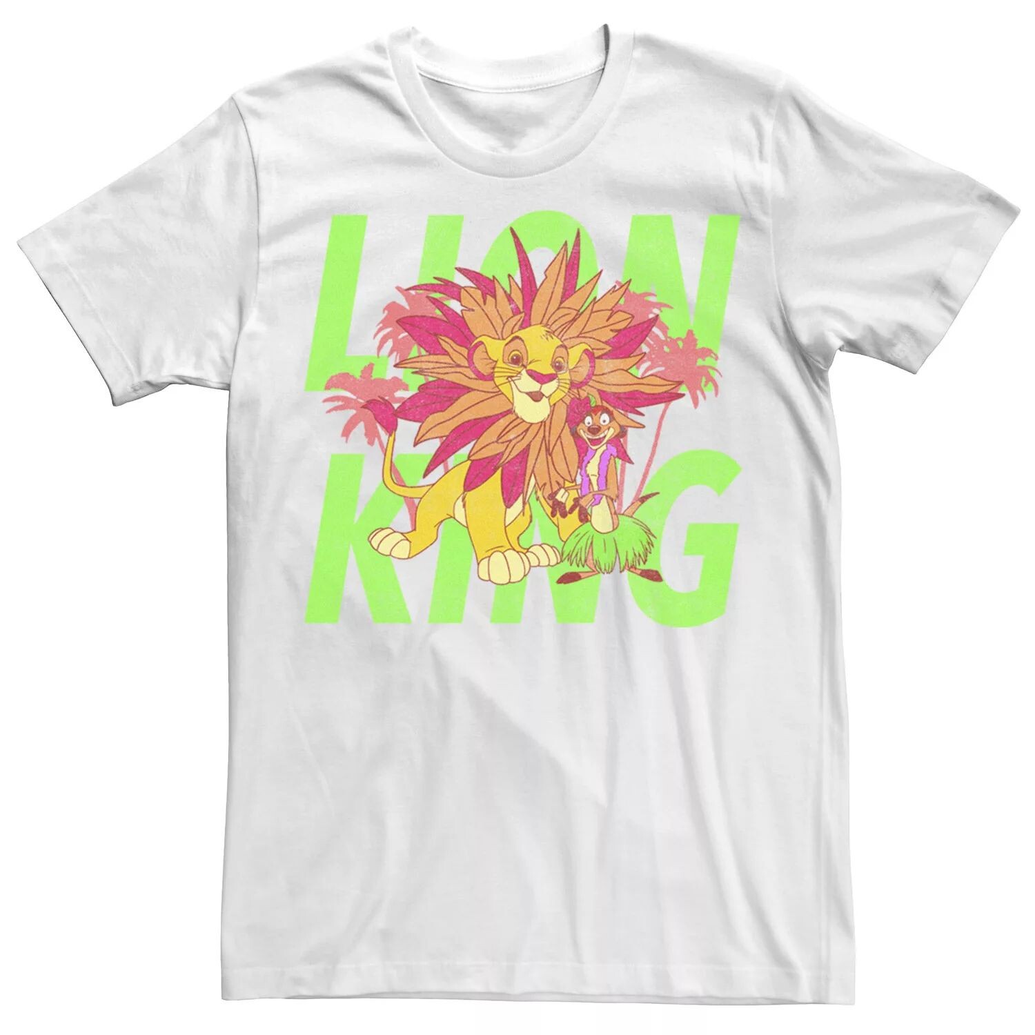 Мужская неоновая футболка «Король Лев Симба и Тимон» Disney
Мужская неоновая футболка «Король Лев Симба и Тимон» Disney