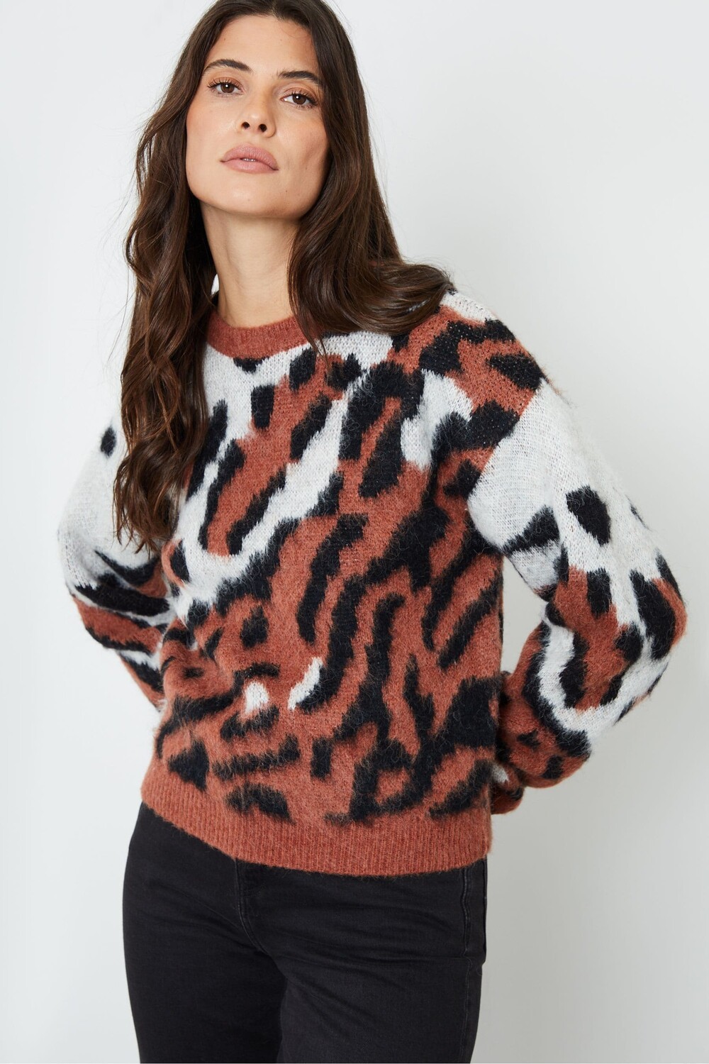 Укороченный вязаный джемпер с леопардовым принтом Another Sunday, оранжевый
Укороченный вязаный джемпер с леопардовым принтом Another Sunday, оранжевый
