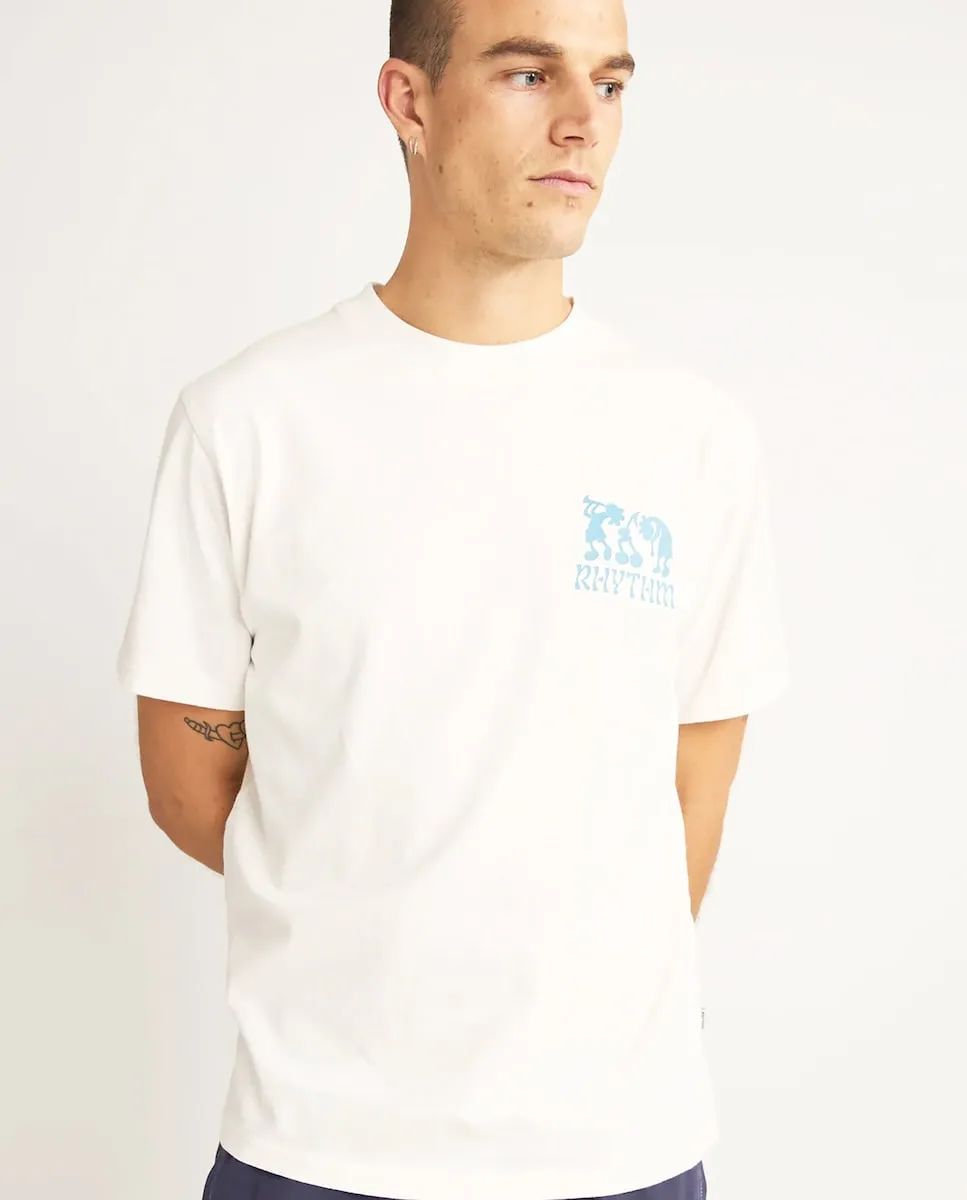 Мужская футболка Cosmic Dance с коротким рукавом и принтом на спине Rhythm, белый
Мужская футболка Cosmic Dance с коротким рукавом и принтом на спине Rhythm, белый