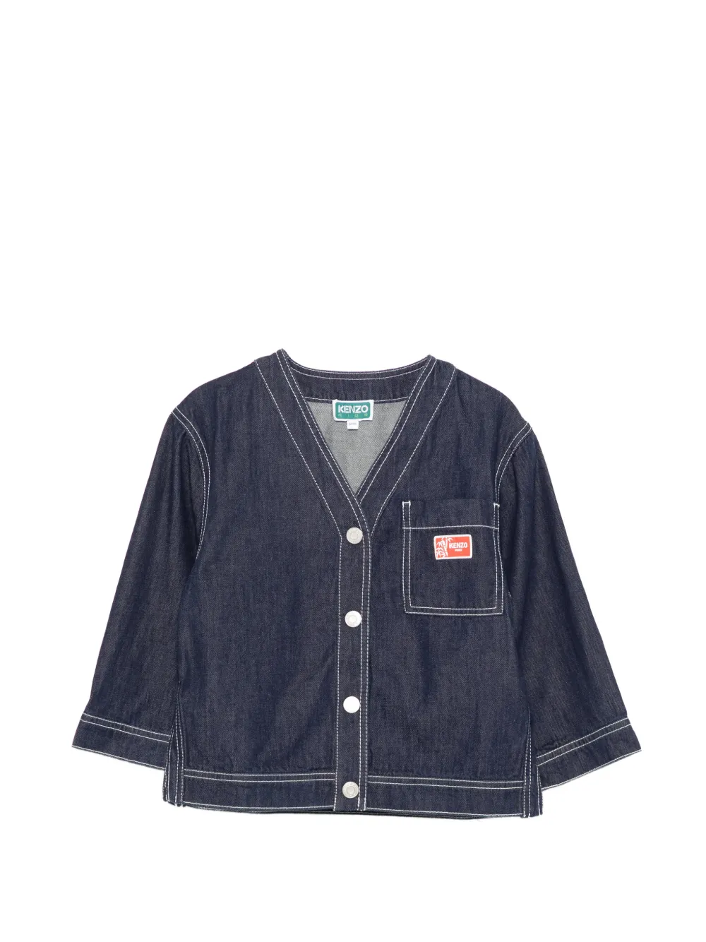 Джинсовая куртка с нашивкой-логотипом Kenzo Kids, синий
Джинсовая куртка с нашивкой-логотипом Kenzo Kids, синий