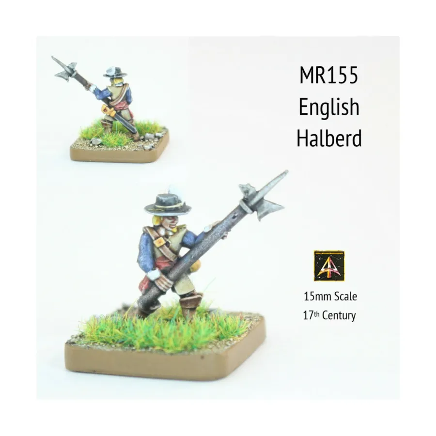 Английская алебарда с широкой шляпой, Altuos Historical Miniatures - The 17th Century (15mm)
Английская алебарда с широкой шляпой, Altuos Historical Miniatures - The 17th Century (15mm)