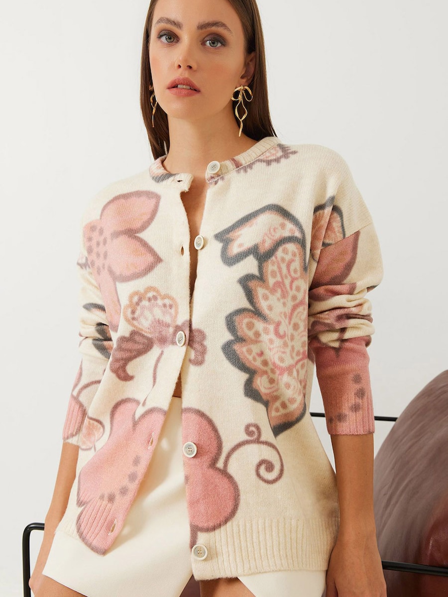 Вязаный кардиган Bianco Lucci, нюд/экрю
Вязаный кардиган Bianco Lucci, нюд/экрю