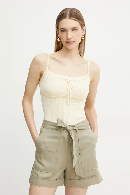 Хлопковая майка REINA Guess, бежевый
Хлопковая майка REINA Guess, бежевый