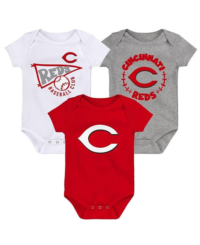 Комплект боди Cincinnati Reds Biggest Little Fan для мальчиков и девочек красного, белого и серо-хизерового цвета из 3 штук Outerstuff, мультиколор, Красный, Комплект боди Cincinnati Reds Biggest Little Fan для мальчиков и девочек красного, белого и серо-
Комплект боди Cincinnati Reds Biggest Little Fan для мальчиков и девочек красного, белого и серо-хизерового цвета из 3 штук Outerstuff, мультиколор, Красный, Комплект боди Cincinnati Reds Biggest Little Fan для мальчиков и девочек красного, белого и серо-