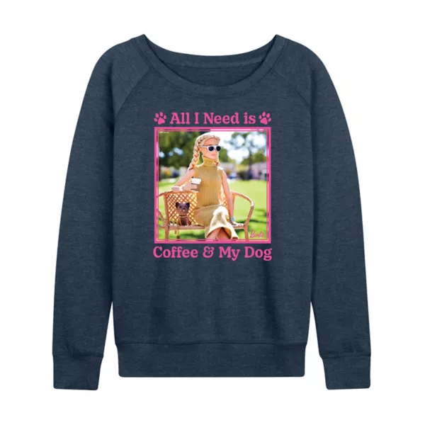 Женская футболка с длинным рукавом "Кофе и собака — всё, что нужно" из французского флиса Barbie, индиго
Женская футболка с длинным рукавом "Кофе и собака — всё, что нужно" из французского флиса Barbie, индиго