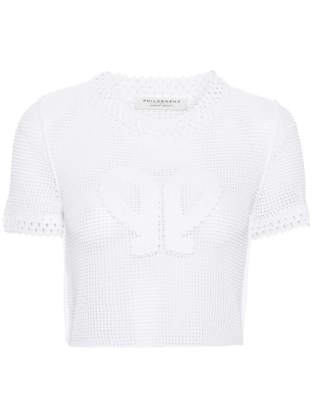 Укороченный топ в технике макраме Philosophy Di Lorenzo Serafini, белый
Укороченный топ в технике макраме Philosophy Di Lorenzo Serafini, белый