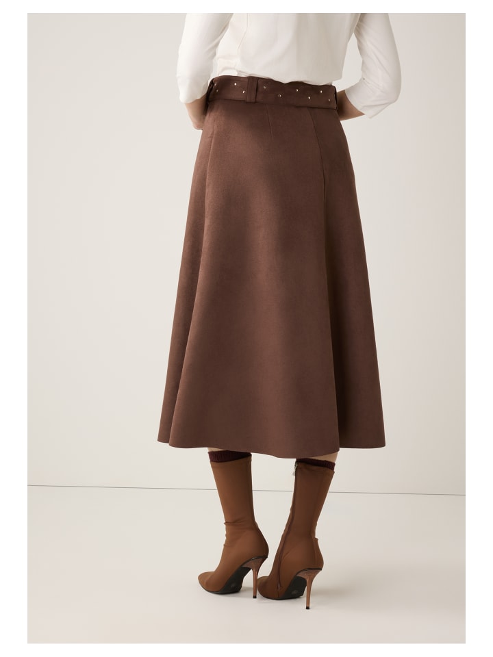 More & More Дополнительная юбка-колокол из искусственной кожи цвета эспрессо
More & More Дополнительная юбка-колокол из искусственной кожи цвета эспрессо