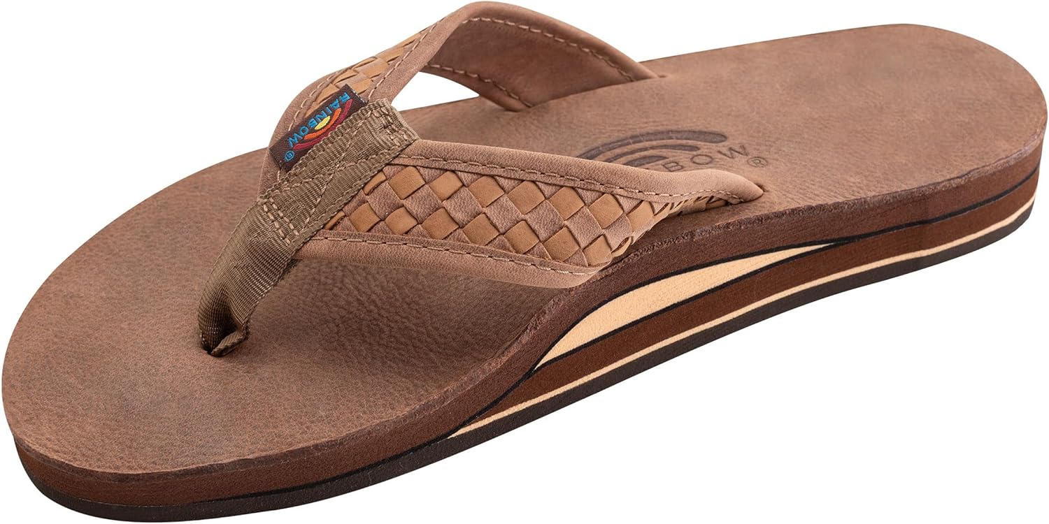 Мужские сандалии Rainbow The Bentley из роскошной кожи - двойной плетеный ремешок с арочной поддержкой Rainbow Sandals, Nogales Wood
Мужские сандалии Rainbow The Bentley из роскошной кожи - двойной плетеный ремешок с арочной поддержкой Rainbow Sandals, Nogales Wood