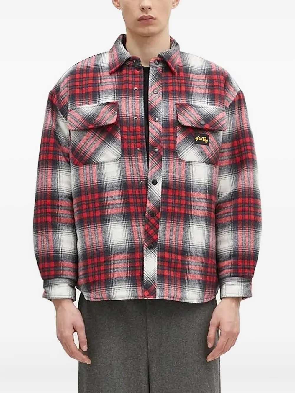Клетчатая рубашка-куртка stan ray, красный
Клетчатая рубашка-куртка stan ray, красный