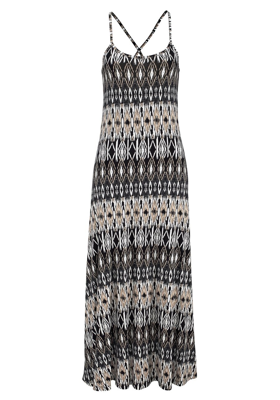 Платье макси LASCANA Dress, серый 
Платье макси LASCANA Dress, серый