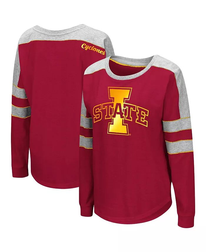 Женская футболка Crimson Iowa State Cyclones Trey Dolman с длинным рукавом Colosseum
Женская футболка Crimson Iowa State Cyclones Trey Dolman с длинным рукавом Colosseum