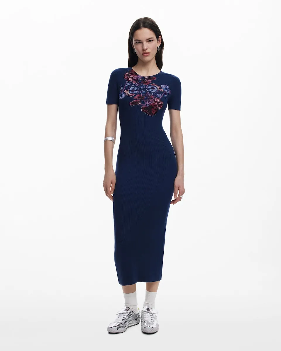 Платье, созданное Кристианом Лакруа Desigual, синий 
Платье, созданное Кристианом Лакруа Desigual, синий