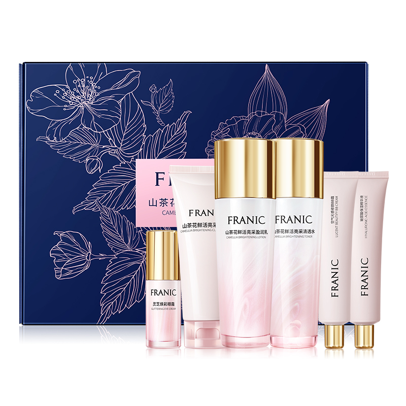 FRANIC Набор для ухода за кожей Camellia Vivid Radiance: успокаивающий, увлажняющий, питающий, восстанавливающий, 6 предметов
FRANIC Набор для ухода за кожей Camellia Vivid Radiance: успокаивающий, увлажняющий, питающий, восстанавливающий, 6 предметов