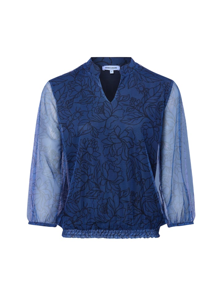 Рубашка с длинными рукавами темно-синего цвета More & More
Рубашка с длинными рукавами темно-синего цвета More & More