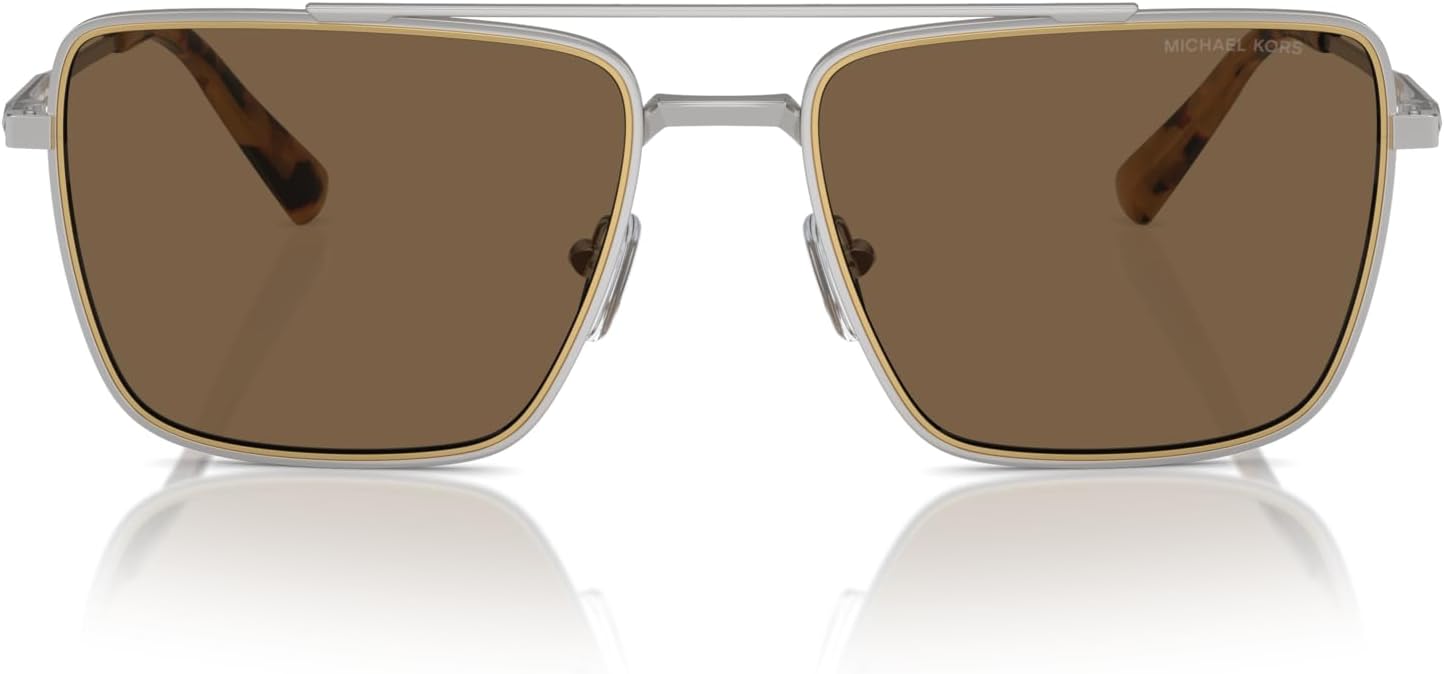 Michael Kors мужские солнцезащитные очки квадратной формы Mk1154 Blue Ridge, Shiny Silver/Brown Solid
Michael Kors мужские солнцезащитные очки квадратной формы Mk1154 Blue Ridge, Shiny Silver/Brown Solid