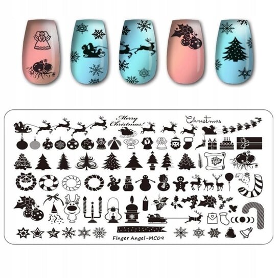 Пластина для штампа для ногтей РОЖДЕСТВЕНСКАЯ ЕЛКА СНЕЖИНКИ, Frezarkowo
Пластина для штампа для ногтей РОЖДЕСТВЕНСКАЯ ЕЛКА СНЕЖИНКИ, Frezarkowo