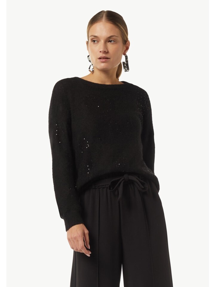 Пуловер comma Strickpullover langarm, черный
Пуловер comma Strickpullover langarm, черный
