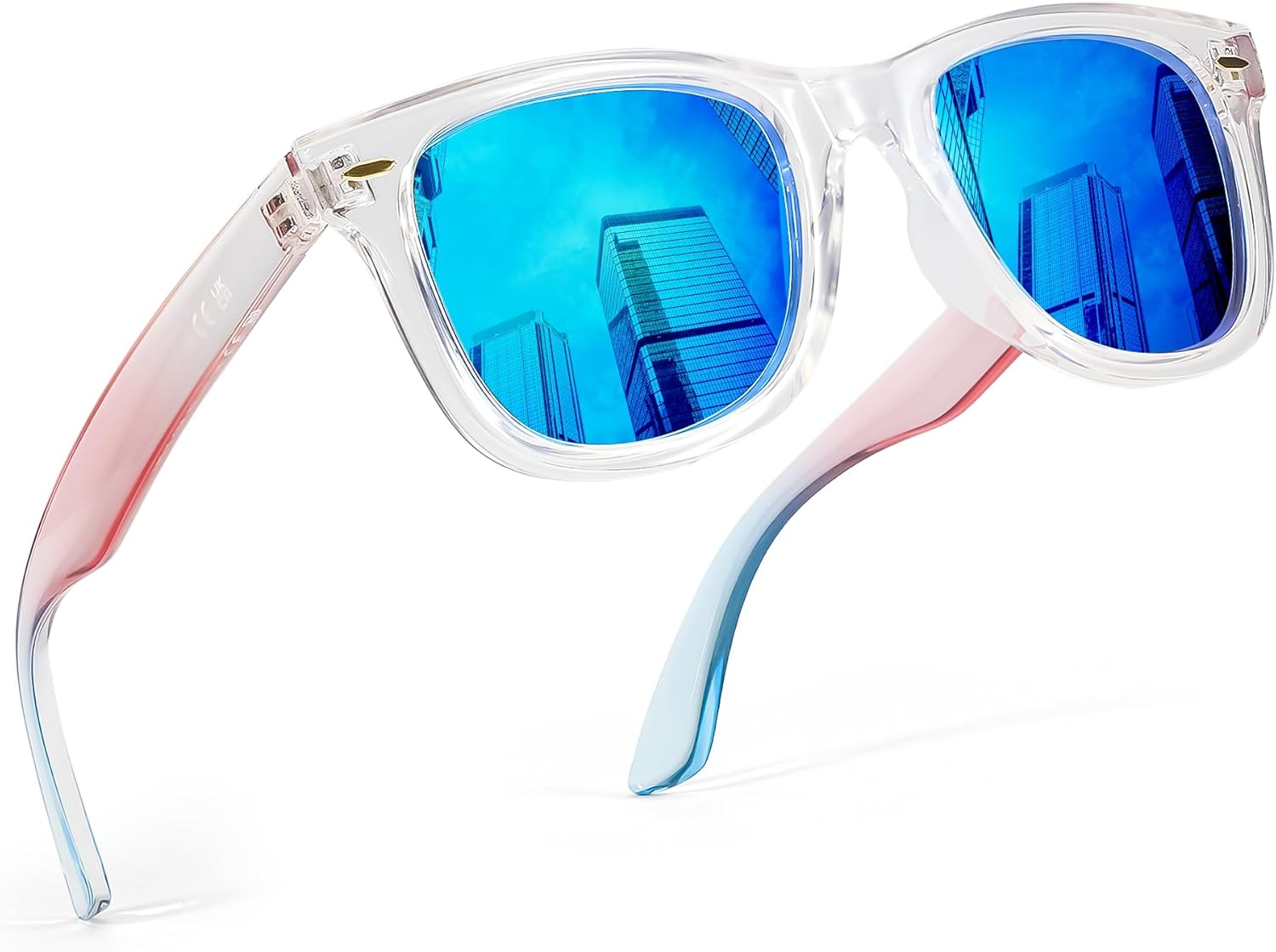 Солнцезащитные очки FancyPink Retro с зеркальными линзами и поляризацией для женщин | Легкие и модные солнцезащитные очки с защитой от УФ-излучения UV400, S10-clear Frame Blue Mirror Sunglasses
Солнцезащитные очки FancyPink Retro с зеркальными линзами и поляризацией для женщин | Легкие и модные солнцезащитные очки с защитой от УФ-излучения UV400, S10-clear Frame Blue Mirror Sunglasses