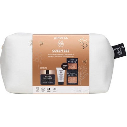 Queen Bee Absolute Anti-Aging Regenerating Cream Rich Texture with Free Cleansing Milk 3 In 1 For Matting Face And Free Royal Jelly Face Mask Set Apivita
Queen Bee Absolute Anti-Aging Regenerating Cream Rich Texture with Free Cleansing Milk 3 In 1 For Matting Face And Free Royal Jelly Face Mask Set Apivita