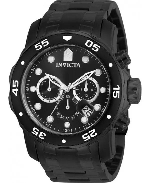 Мужские кварцевые часы-хронограф Pro Diver 0076 с черным циферблатом Invicta, black
Мужские кварцевые часы-хронограф Pro Diver 0076 с черным циферблатом Invicta, black