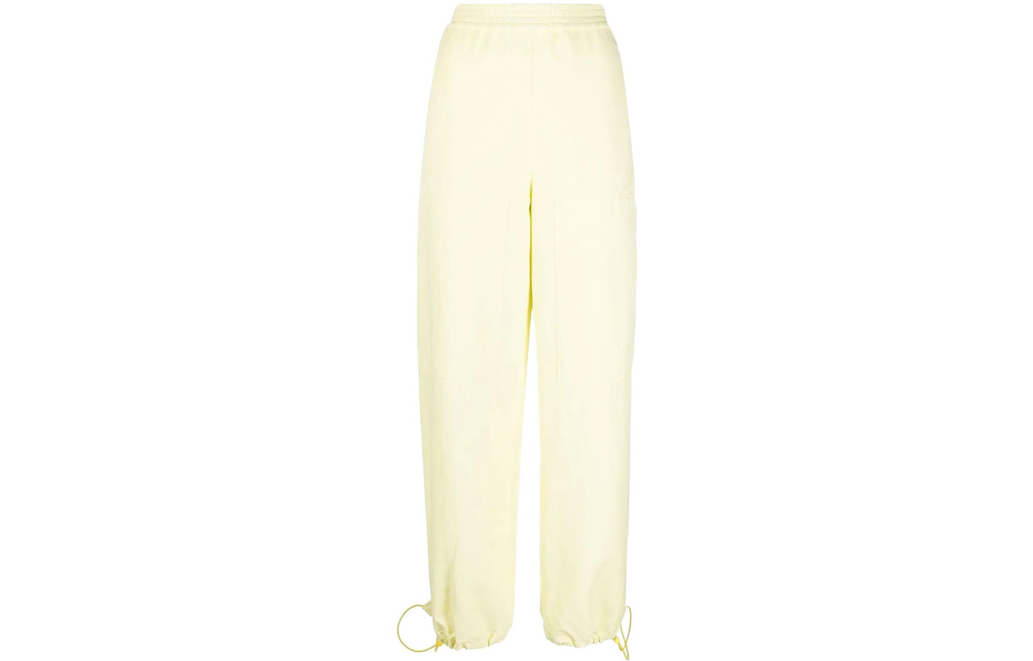 Прямые спортивные брюки с манжетами на резинке Stella McCartney, желтый 
Прямые спортивные брюки с манжетами на резинке Stella McCartney, желтый