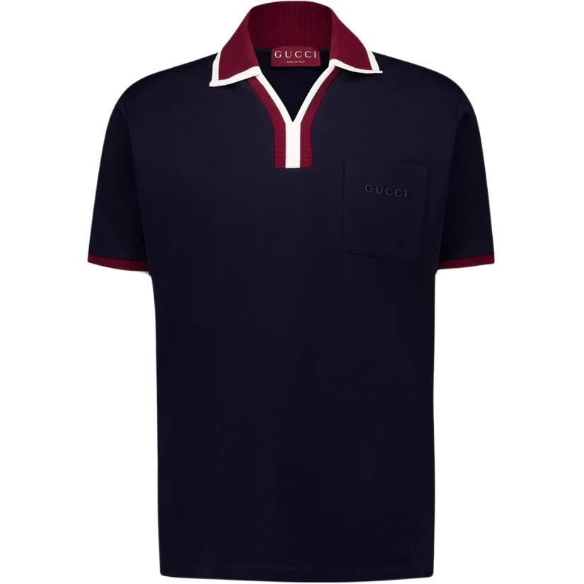 Пике поло с детализацией GUCCI, синий
Пике поло с детализацией GUCCI, синий