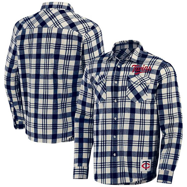 Мужская фланелевая рубашка на пуговицах Minnesota Twins в синем клетчатом принте Darius Rucker Collection By Fanatics
Мужская фланелевая рубашка на пуговицах Minnesota Twins в синем клетчатом принте Darius Rucker Collection By Fanatics