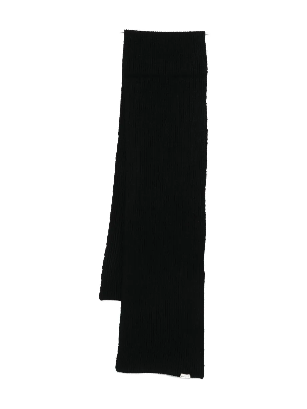 Шерстяной шарф в рубчик Anerkjendt, черный
Шерстяной шарф в рубчик Anerkjendt, черный
