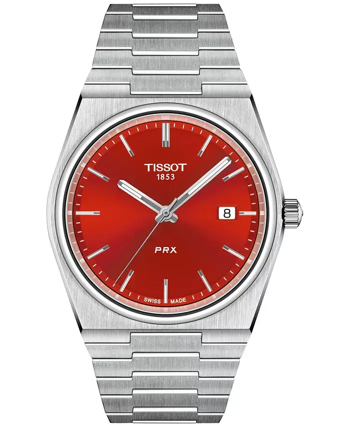 Мужские часы Swiss PRX Quartz на стальном браслете, 40 мм Tissot
Мужские часы Swiss PRX Quartz на стальном браслете, 40 мм Tissot