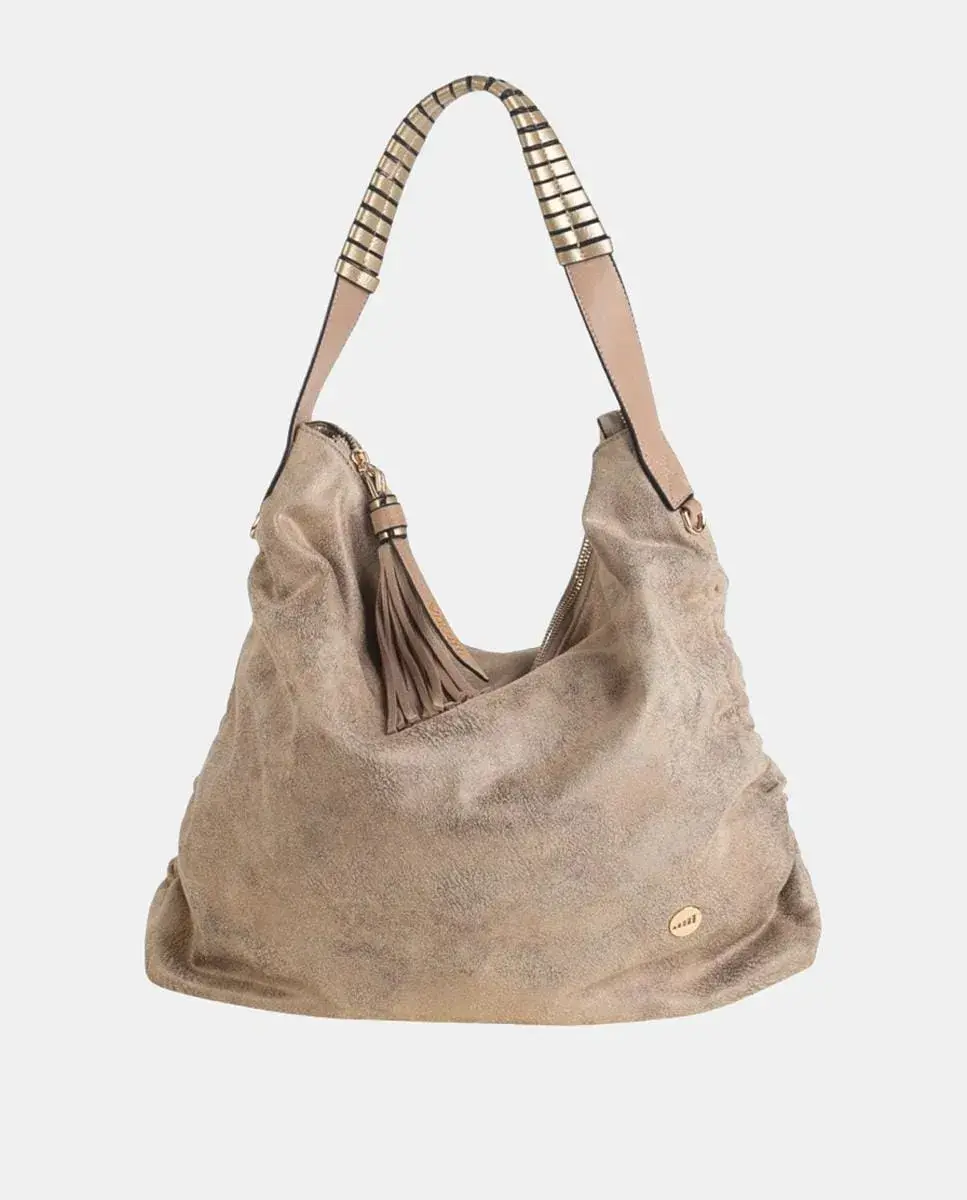 Сумка-хобо из искусственной замши с застежкой-молнией Volum, бежевый
Сумка-хобо из искусственной замши с застежкой-молнией Volum, бежевый