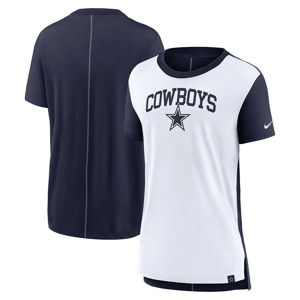 Женская футболка кремового/темно-синего цвета с надписью Nike Dallas Cowboys Tri-Blend, цвет Cow Beige
Женская футболка кремового/темно-синего цвета с надписью Nike Dallas Cowboys Tri-Blend, цвет Cow Beige