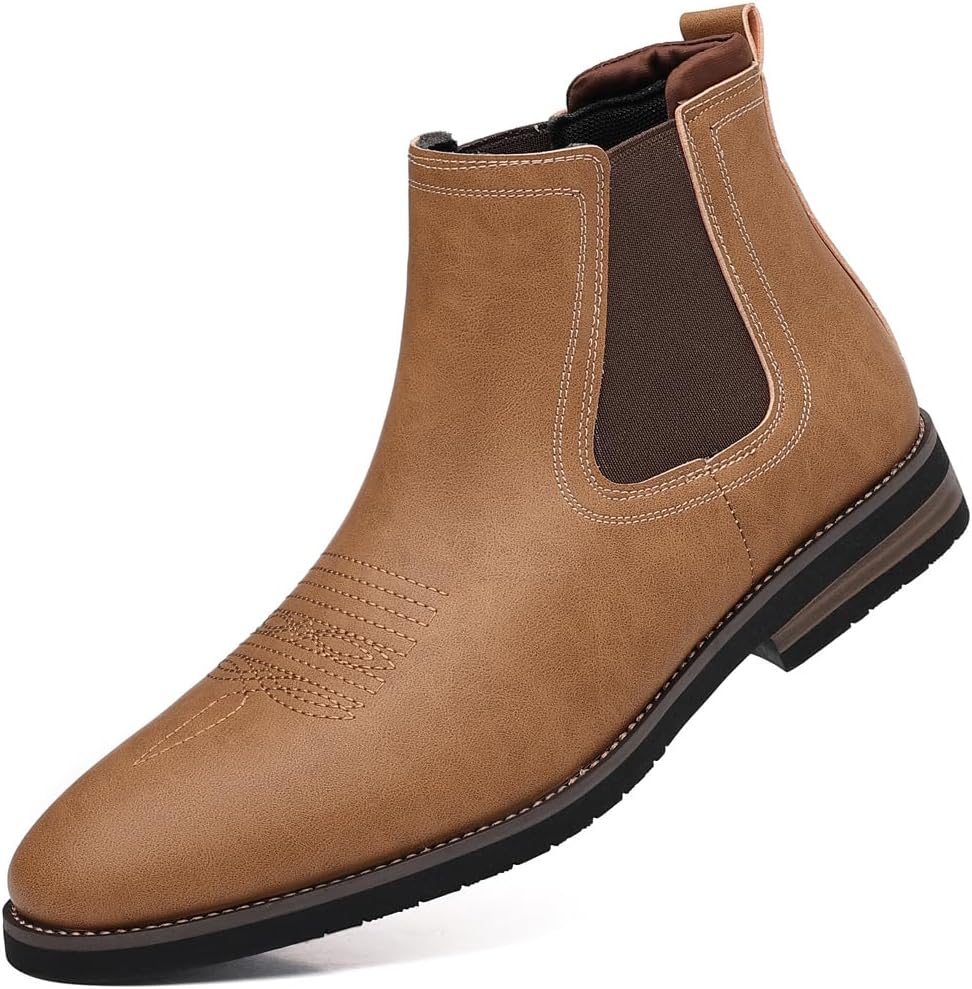 Ковбойские ботинки kkdom для мужчин, западный стиль, квадратный носок, мужские челси, без застежки, повседневные ретро ботинки до щиколотки, коричневый
Ковбойские ботинки kkdom для мужчин, западный стиль, квадратный носок, мужские челси, без застежки, повседневные ретро ботинки до щиколотки, коричневый