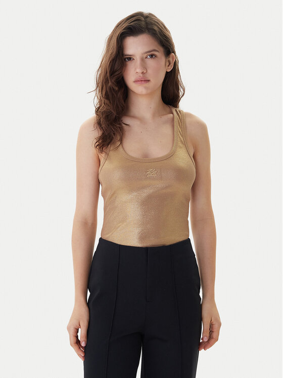 Топ slim fit B1W17087 Karl Lagerfeld, золотой
Топ slim fit B1W17087 Karl Lagerfeld, золотой