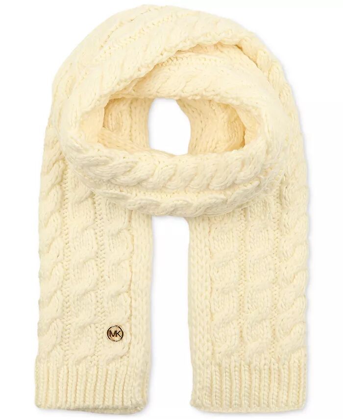 Женский шарф с подвижными кабелями Michael Kors, слоновая кость/кремовый 
Женский шарф с подвижными кабелями Michael Kors, слоновая кость/кремовый