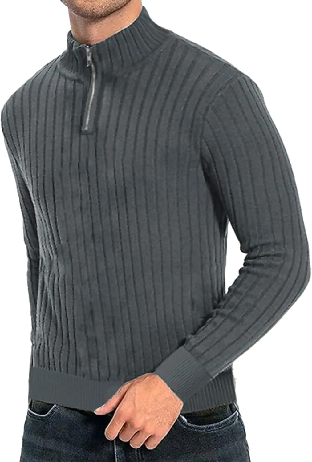 Мужской свитер Casual Mock Neck Quarter Zip Pullover
Мужской свитер Casual Mock Neck Quarter Zip Pullover