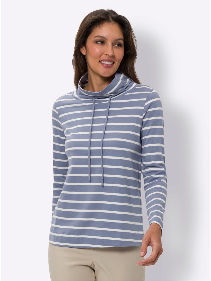 Рубашка с длинными рукавами в голубую полоску Sieh an!
Рубашка с длинными рукавами в голубую полоску Sieh an!