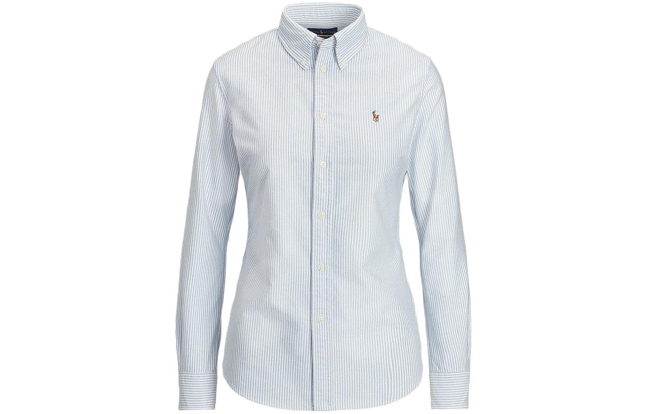 Полосатая оксфордская рубашка Polo Ralph Lauren, белый
Полосатая оксфордская рубашка Polo Ralph Lauren, белый