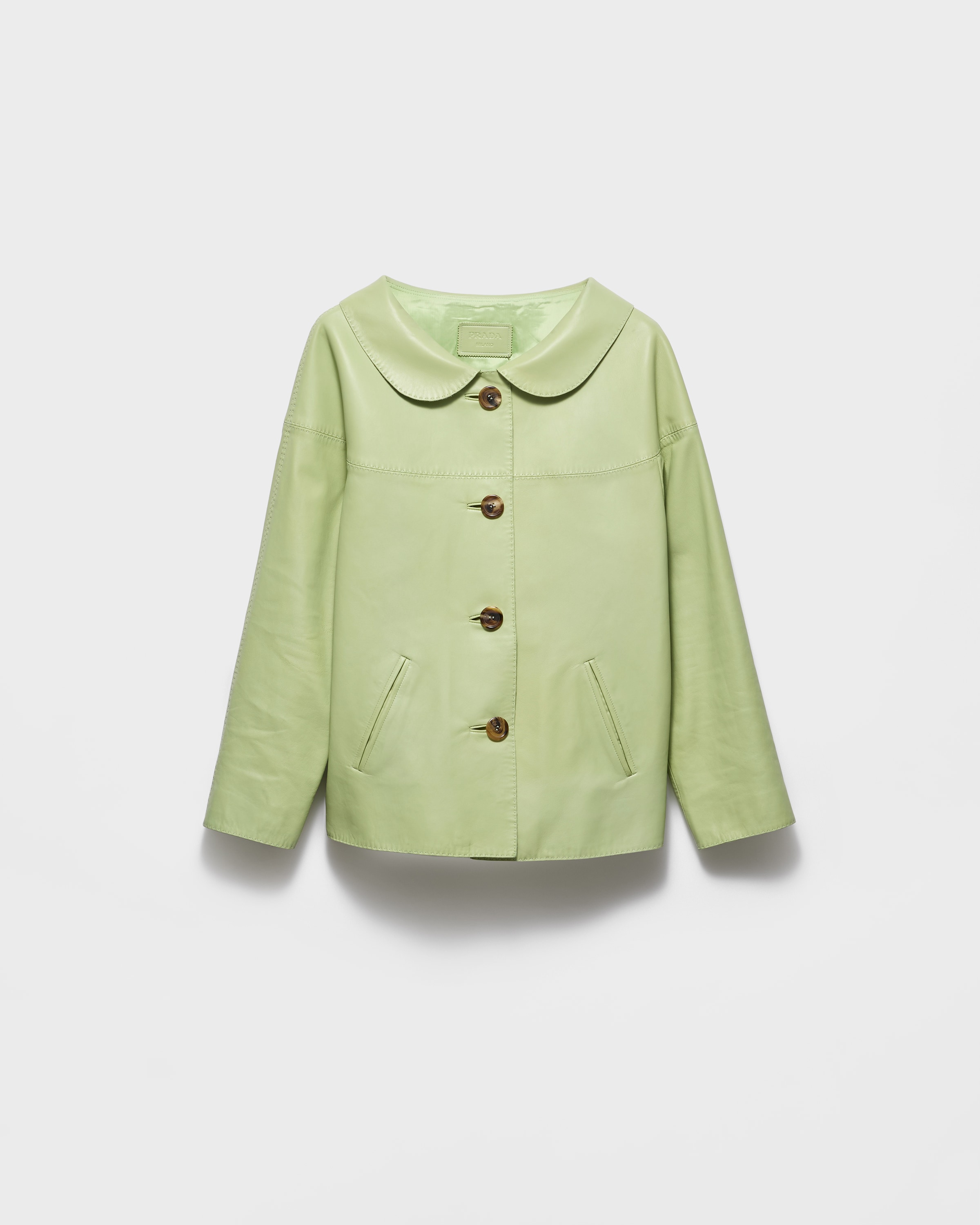 Куртка из кожи наппа Prada, зеленый
Куртка из кожи наппа Prada, зеленый
