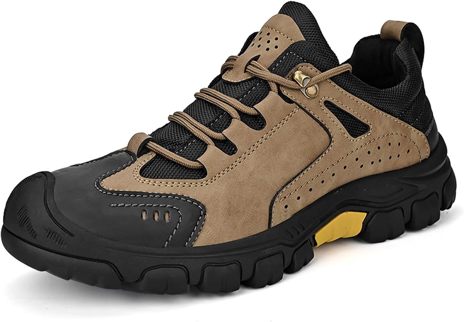 Мужские кожаные дышащие кроссовки на шнуровке с противоскользящей подошвой, мягкие, низкие, износостойкие, легкие, повседневные прогулочные и кроссовки для походов на свежем воздухе Botrent, хаки
Мужские кожаные дышащие кроссовки на шнуровке с противоскользящей подошвой, мягкие, низкие, износостойкие, легкие, повседневные прогулочные и кроссовки для походов на свежем воздухе Botrent, хаки