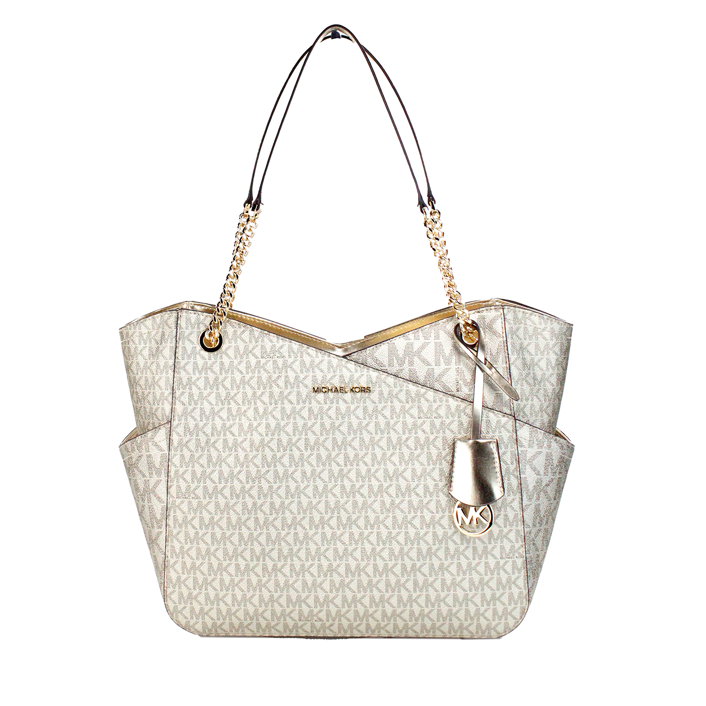 Сумка-тоут через плечо Jet Set Large Pale Gold Signature X Cross Chain Michael Kors
Сумка-тоут через плечо Jet Set Large Pale Gold Signature X Cross Chain Michael Kors