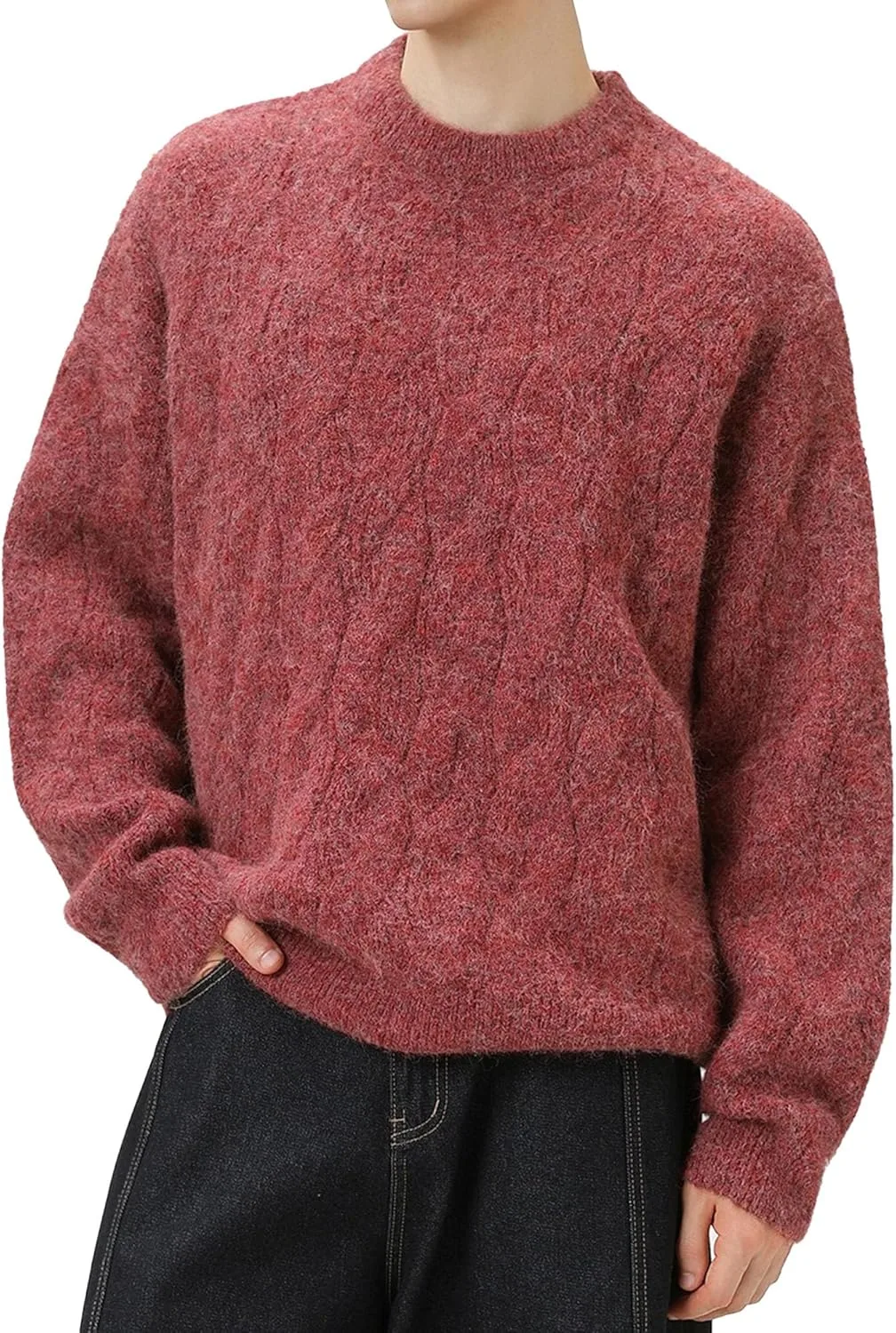 Мужской вязаный свитер с жаккардовым узором
Мужской вязаный свитер с жаккардовым узором