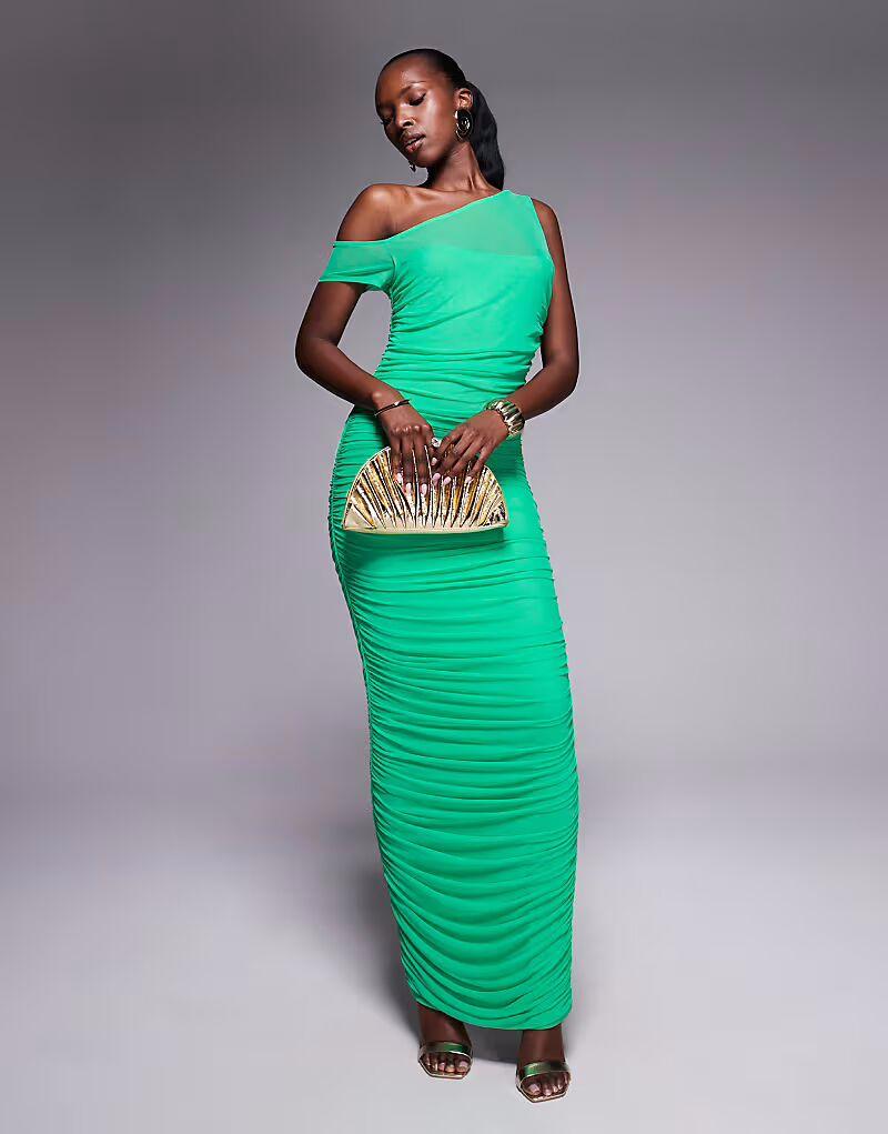 Асимметричное сетчатое платье мидакси AFRM насыщенного зеленого цвета
Асимметричное сетчатое платье мидакси AFRM насыщенного зеленого цвета