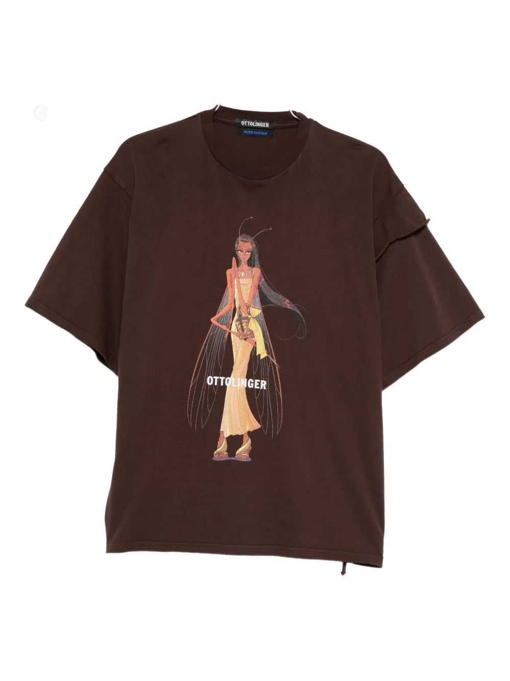 Деконструированная футболка Ottolinger, коричневый
Деконструированная футболка Ottolinger, коричневый