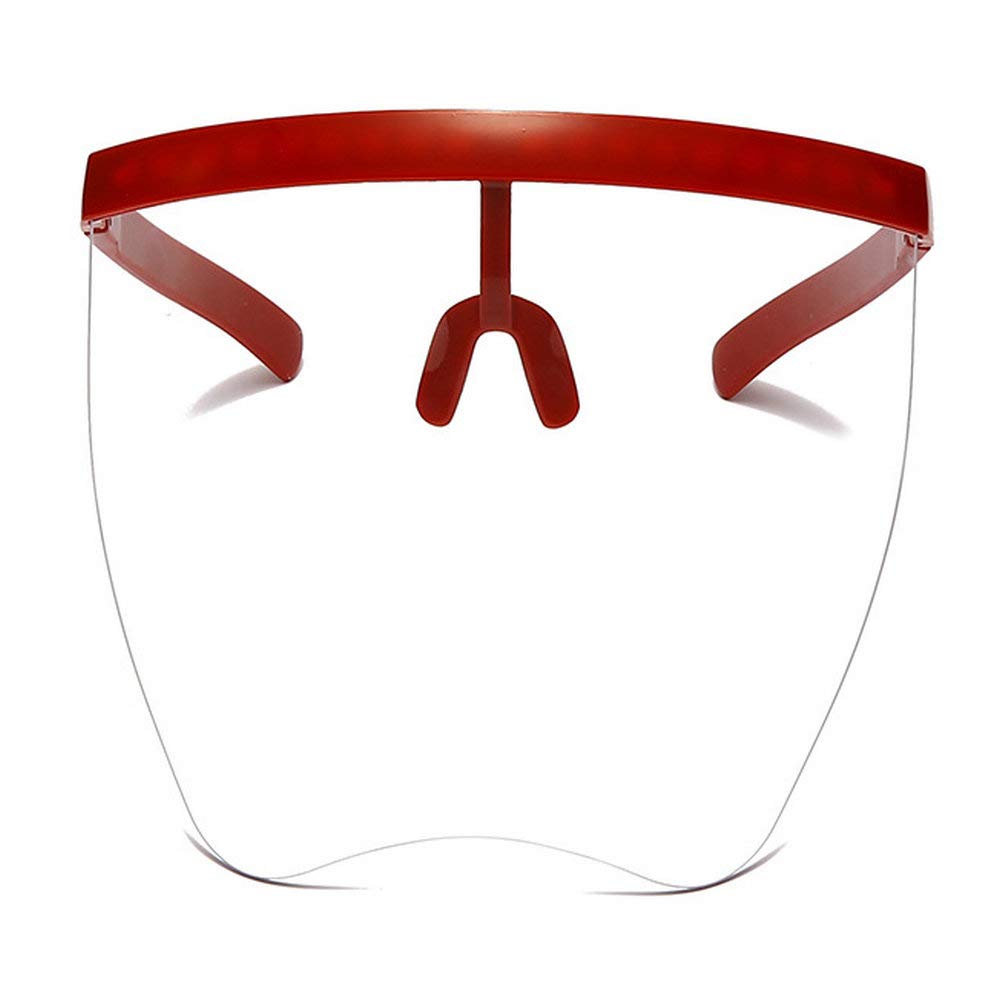 Футуристические солнцезащитные очки большого размера с плоским верхом, зеркальными линзами, оправой песочного цвета 170 мм, противотуманной прозрачной оправой (красный и прозрачный) mincl, Red&clear
Футуристические солнцезащитные очки большого размера с плоским верхом, зеркальными линзами, оправой песочного цвета 170 мм, противотуманной прозрачной оправой (красный и прозрачный) mincl, Red&clear