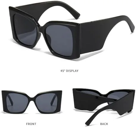 Солнцезащитные очки большого квадратного размера 2027 года для женщин, для мужчин с широкими дужками, для путешествий, мужские и женские, ретро, UV400 MTZJH, Black
Солнцезащитные очки большого квадратного размера 2027 года для женщин, для мужчин с широкими дужками, для путешествий, мужские и женские, ретро, UV400 MTZJH, Black