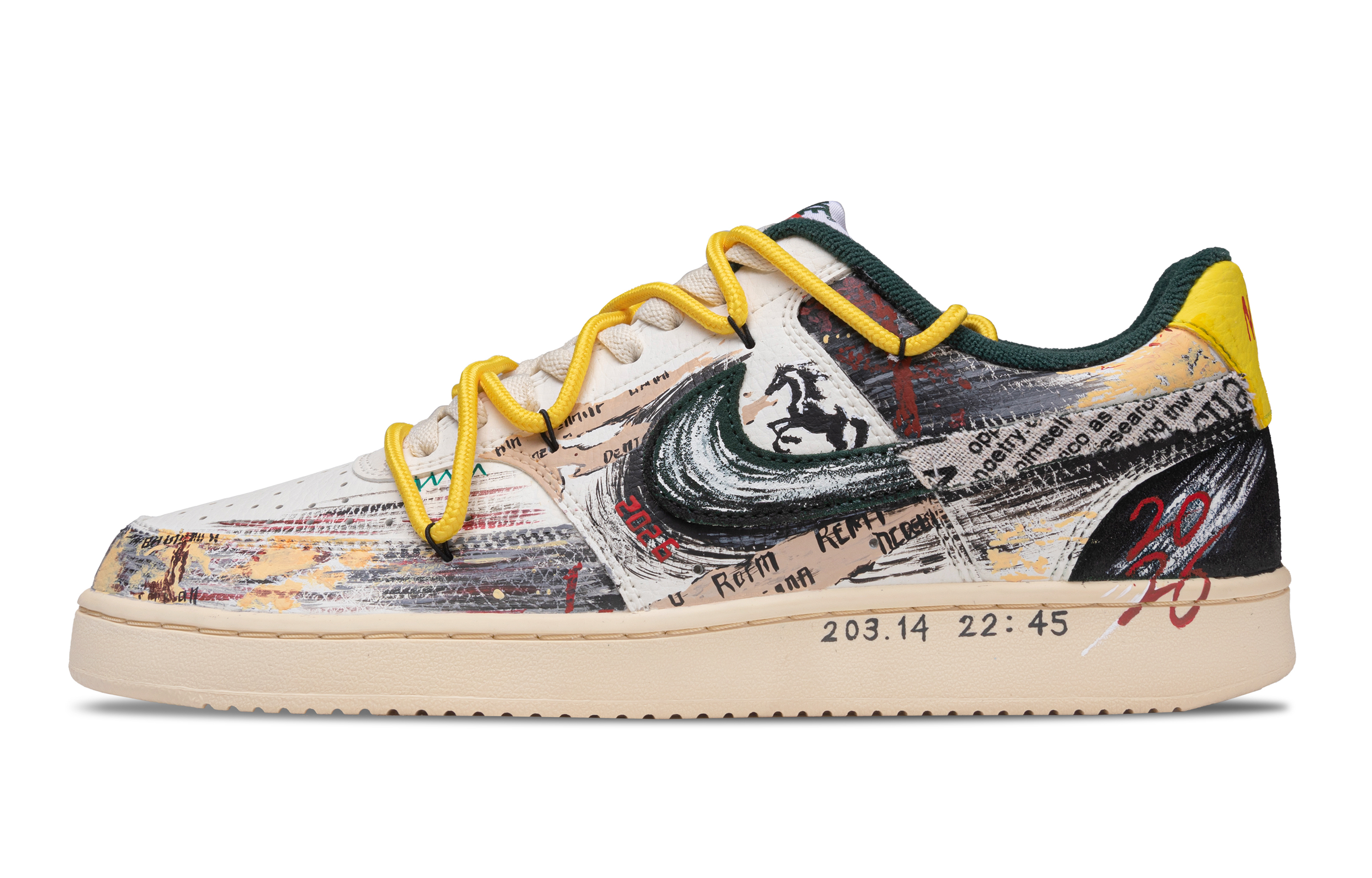 Nike Кроссовки для скейтбординга Court Vision 1 Jie Ao Galloping Shadow Low top Unisex черно-бело-желтые
Nike Кроссовки для скейтбординга Court Vision 1 Jie Ao Galloping Shadow Low top Unisex черно-бело-желтые