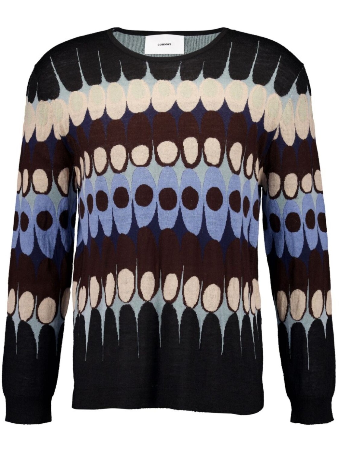COMMAS джемпер с круглым вырезом из жаккарда, синий
COMMAS джемпер с круглым вырезом из жаккарда, синий